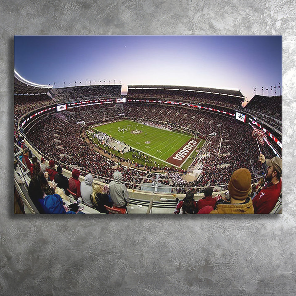 Bryant Denny Stadium, Stadium Canvas, Sport Art, Gift for him, Fan Gift, Canvas Prints Wall Art Decor