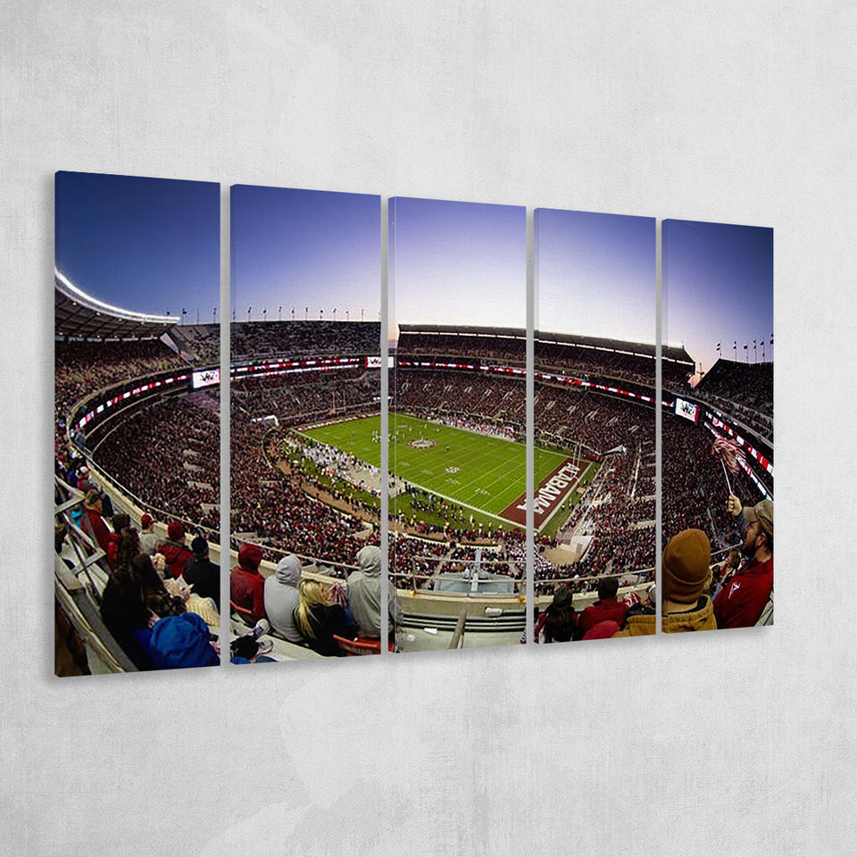 Bryant Denny Stadium, Stadium Canvas, Sport Art, Gift for him, Multi Panels B, Canvas Prints Wall Art Decor