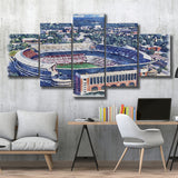 Bryant–Denny Stadium Alabama Stadium Watercolor, 5 Pieces, Multi Panel Canvas Prints Wall Art Decor