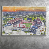 Buccaneers Football Stadium Raymond James Stadium Watercolor, Sport Art Prints Fan Gift, Canvas Prints Wall Art Decor