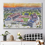 Buccaneers Football Stadium Raymond James Stadium Watercolor, Sport Art Prints Fan Gift, Canvas Prints Wall Art Decor