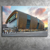 Bucks Home Fiserv Coliseum, Stadium Canvas, Sport Art, Gift for him, Fan Gift, Canvas Prints Wall Art Decor