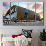 Bucks Home Fiserv Coliseum, Stadium Canvas, Sport Art, Gift for him, Multi Panels B, Canvas Prints Wall Art Decor