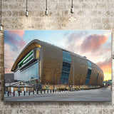 Bucks Home Fiserv Coliseum, Stadium Canvas, Sport Art, Gift for him, Fan Gift, Canvas Prints Wall Art Decor
