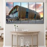 Bucks Home Fiserv Coliseum, Stadium Canvas, Sport Art, Gift for him, Multi Panels B, Canvas Prints Wall Art Decor
