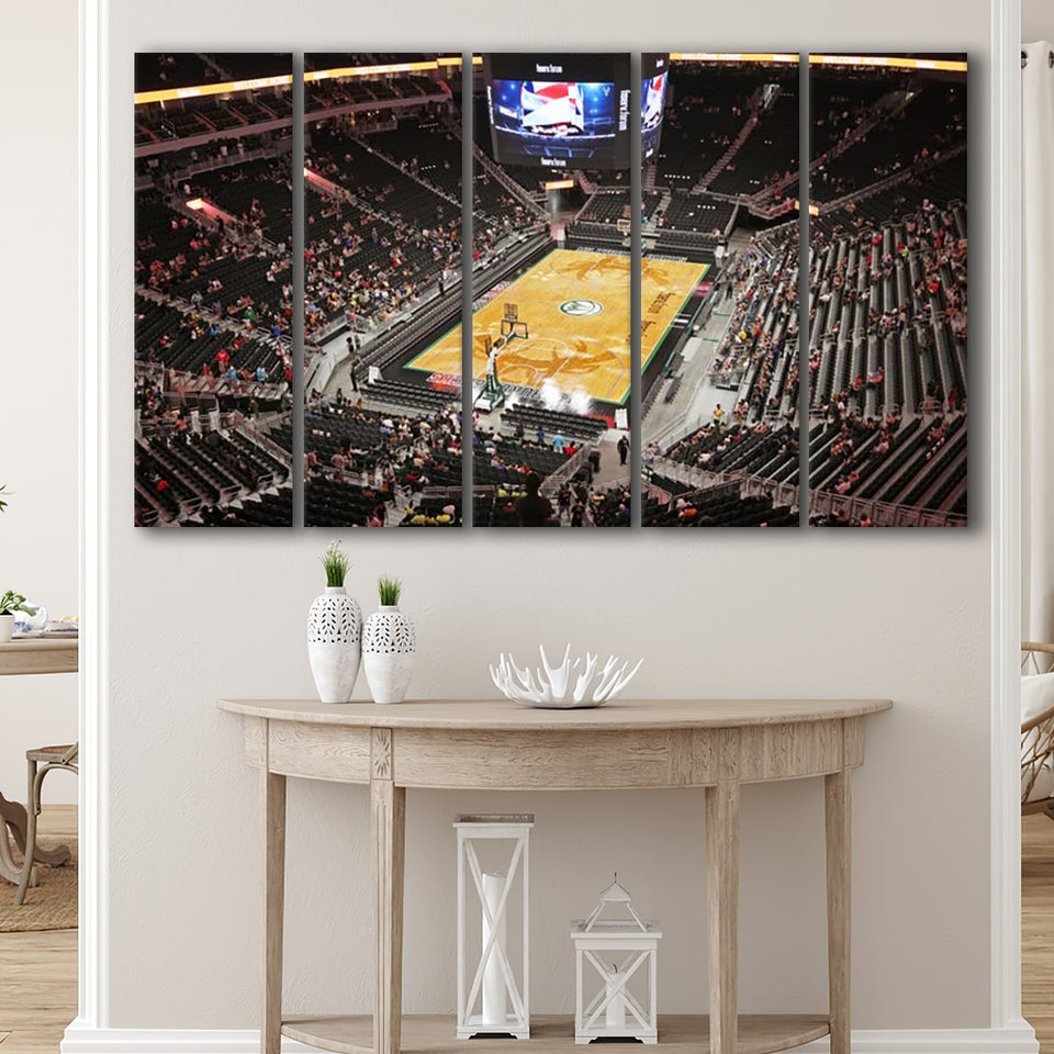 Bucks New Fiserv Forum Arena, Stadium Canvas, Sport Art, Gift for him, Multi Panels B, Canvas Prints Wall Art Decor