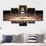 Bud Walton Arena 5 Pieces Canvas Prints Wall Art - Painting Canvas, Multi Panel, Wall Decor, Canvas Art