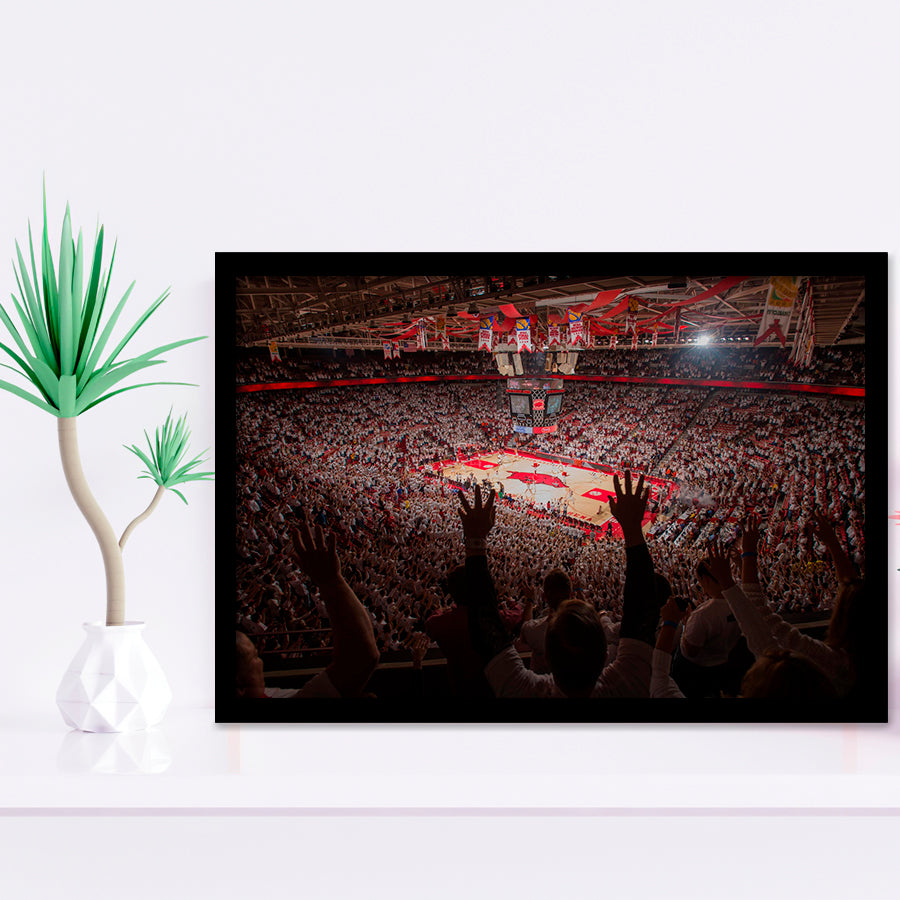 Bud Walton Arena Fayetteville Framed Art Prints Wall Decor - Painting Prints, Wall Art, Framed Picture, Black Frame