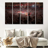 Bud Walton Arena Fayetteville 5 Pieces B Canvas Prints Wall Art - Painting Canvas, Multi Panel, Wall Decor, Canvas Art