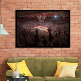 Bud Walton Arena Fayetteville Framed Art Prints Wall Decor - Painting Prints, Wall Art, Framed Picture, Black Frame
