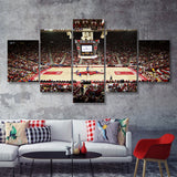 Bud Walton Arena 5 Pieces Canvas Prints Wall Art - Painting Canvas, Multi Panel, Wall Decor, Canvas Art