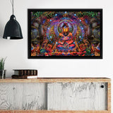 Buddha Colorful Framed Canvas Prints - Painting Canvas, Framed Art, Canvas Art, Prints for Sale, Wall Art, Wall Decor