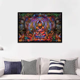 Buddha Colorful Framed Ar Prints - Painting Art, Framed Painting, Prints for Sale, Black Framed, Wall Art, Wall Decor