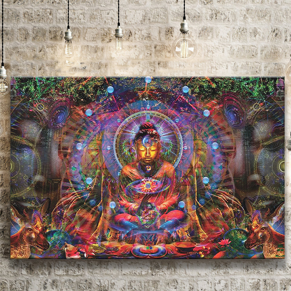 Buddha Colorful Canvas Prints - Painting Canvas, Canvas Art, Prints for Sale, Wall Art, Wall Decor