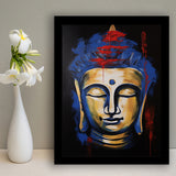 Buddha Face Acrylic Painting Emotion Dynamic, Painting Art, Framed Art Prints Wall Decor