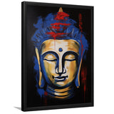 Buddha Face Acrylic Painting Emotion Dynamic, Painting Art, Framed Art Prints Wall Decor