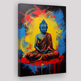 Buddha Meditate Acrylic Painting Mixed Color, Painting Art, Canvas Prints Wall Art Home Decor