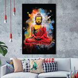 Buddha Meditate Watercolor Painting Colorful, Painting Art, Framed Art Prints Wall Decor