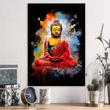 Buddha Meditate Watercolor Painting Colorful, Painting Art, Framed Art Prints Wall Decor