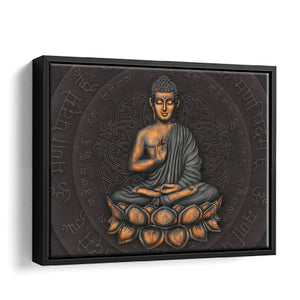 Buddha Meditating Canvas Print Framed Canvas Prints - Painting Canvas, Framed Art, Canvas Art, Prints for Sale, Wall Art, Wall Decor