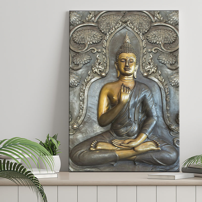 Buddha Meditation 3D Effect Art Canvas Prints Wall Art Home Decor