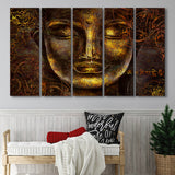 Buddha Art Print 5 Piece B Canvas Prints Wall Art, Multi Panels,Large Canvas
