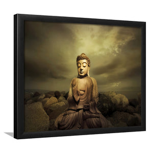 Buddha Framed Ar Prints - Painting Art, Framed Painting, Prints for Sale, Black Framed, Wall Art, Wall Decor