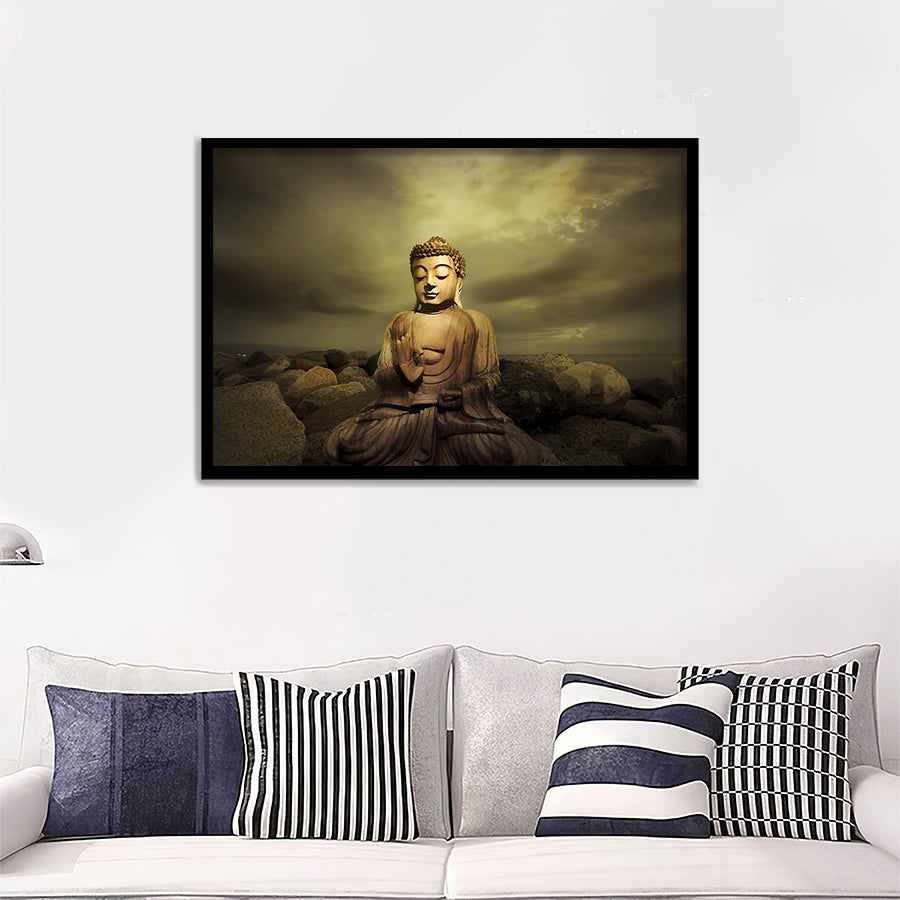 Buddha Framed Ar Prints - Painting Art, Framed Painting, Prints for Sale, Black Framed, Wall Art, Wall Decor