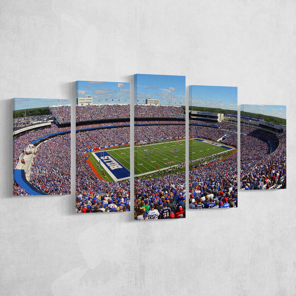 Buffalo Bills Stadium Canvas Prints Highmark Stadium Wall Art American,Multi Panels,Sport Stadium Art Prints, Fan Gift