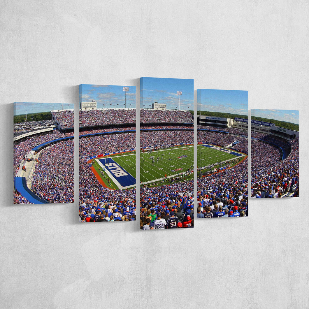 Buffalo Bills Stadium Canvas Prints Highmark Stadium Wall Art American,Multi Panels,Sport Stadium Art Prints, Fan Gift