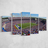 Buffalo Bills Stadium Canvas Prints Highmark Stadium Wall Art American,Multi Panels,Sport Stadium Art Prints, Fan Gift