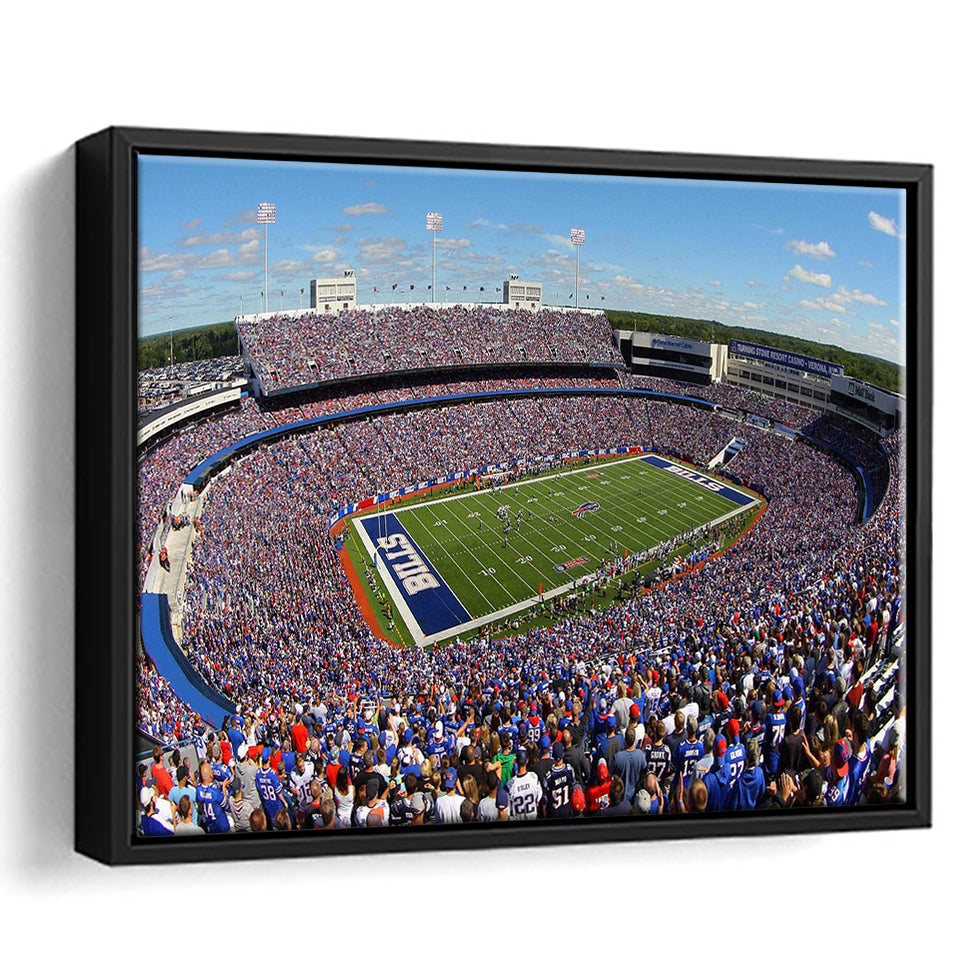 Buffalo Bills Stadium Framed Canvas Prints Highmark Stadium Wall Art American,Sport Stadium Art Prints, Fan Gift