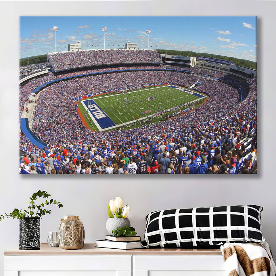 Buffalo Bills Stadium Canvas Prints Highmark Stadium Wall Art American,Sport Stadium Art Prints, Fan Gift, Wall Decor