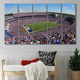 Buffalo Bills Stadium Canvas Prints Highmark Stadium Wall Art American,Multi Panels B,Sport Stadium Art Prints, Fan Gift