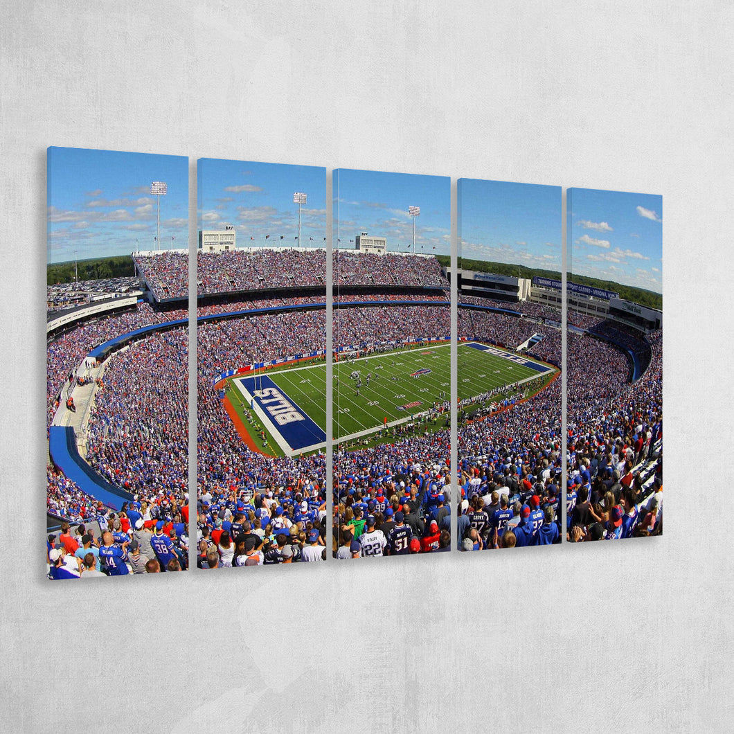Buffalo Bills Stadium Canvas Prints Highmark Stadium Wall Art American,Multi Panels B,Sport Stadium Art Prints, Fan Gift