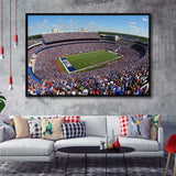 Buffalo Bills Stadium Framed Canvas Prints Highmark Stadium Wall Art American,Sport Stadium Art Prints, Fan Gift