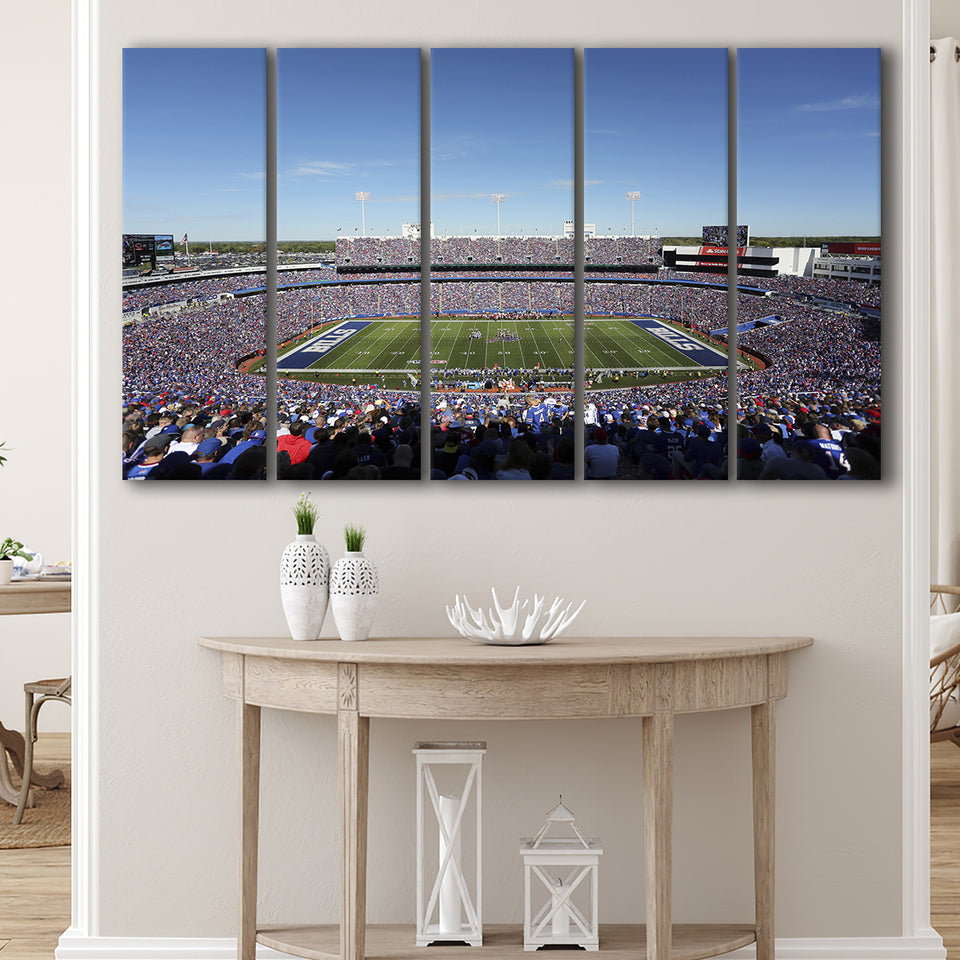 Buffalo Bills Stadium, Stadium Canvas, Sport Art, Gift for him, Multi Panels B, Canvas Prints Wall Art Decor