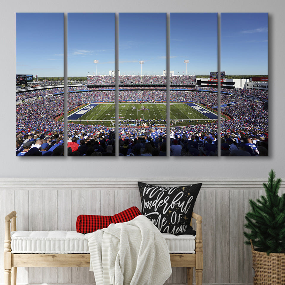 Buffalo Bills Stadium, Stadium Canvas, Sport Art, Gift for him, Multi Panels B, Canvas Prints Wall Art Decor