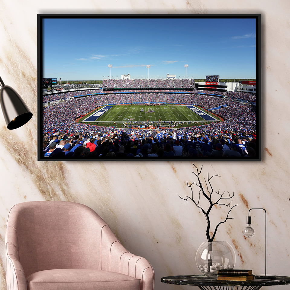 Buffalo Bills Stadium, Stadium Canvas, Sport Art, Gift for him, Framed Canvas Prints Wall Art Decor, Framed Picture