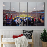 Buffalo Bills Wall Art Highmark Stadium Canvas Prints,Multi Panels B,Sport Stadium Art Prints, Fan Gift