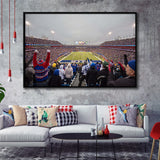 Buffalo Bills Wall Art Highmark Stadium Framed Canvas Prints,Sport Stadium Art Prints, Fan Gift