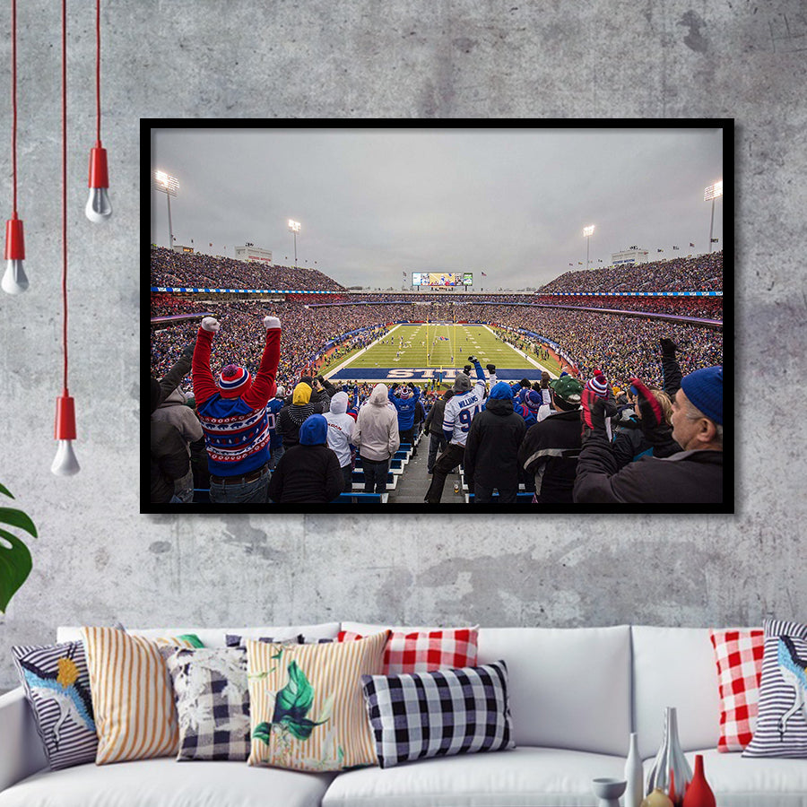 Buffalo Bills Wall Art Highmark Stadium Art Prints,Sport Stadium Art Prints, Fan Gift, Wall Decor