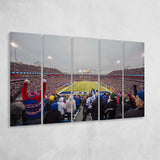 Buffalo Bills Wall Art Highmark Stadium Canvas Prints,Multi Panels B,Sport Stadium Art Prints, Fan Gift