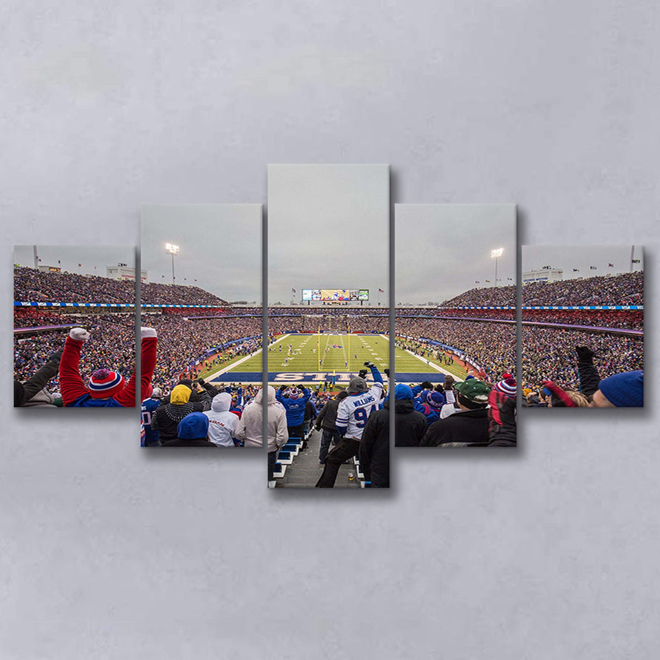 Buffalo Bills Wall Art Highmark Stadium Canvas Prints,Multi Panels,Sport Stadium Art Prints, Fan Gift