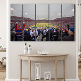Buffalo Bills Wall Art Highmark Stadium Canvas Prints,Multi Panels B,Sport Stadium Art Prints, Fan Gift