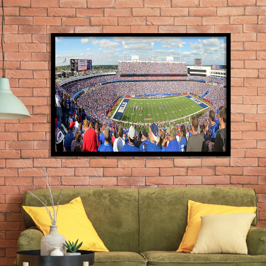 Buffalo Bills Wall Art Ralph Wilson Stadium Art Prints,Sport Stadium Art Prints, Fan Gift, Wall Decor