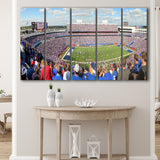 Buffalo Bills Wall Art Ralph Wilson Stadium Canvas Prints,Multi Panels B,Sport Stadium Art Prints, Fan Gift