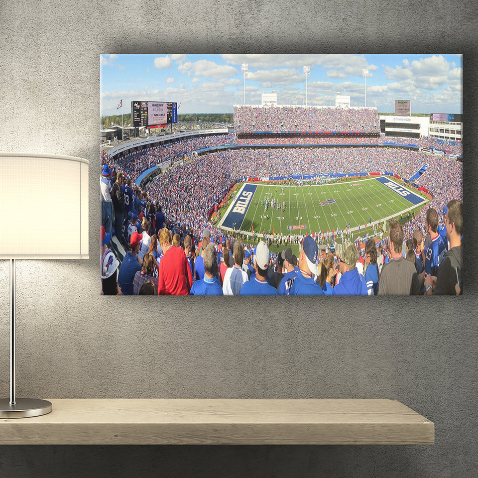Buffalo Bills Wall Art Ralph Wilson Stadium Canvas Prints,Sport Stadium Art Prints, Fan Gift, Wall Decor