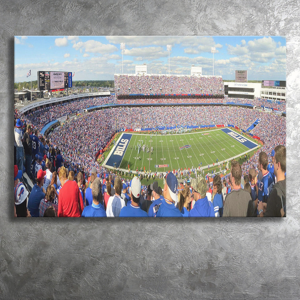 Buffalo Bills Wall Art Ralph Wilson Stadium Canvas Prints,Sport Stadium Art Prints, Fan Gift, Wall Decor