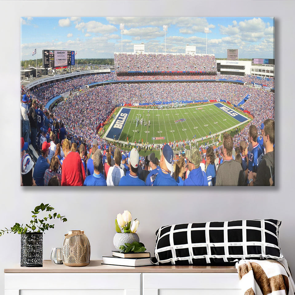 Buffalo Bills Wall Art Ralph Wilson Stadium Canvas Prints,Sport Stadium Art Prints, Fan Gift, Wall Decor